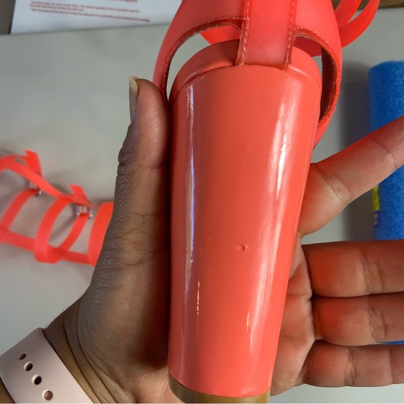 Steve madden X iggy azalea gladiator high-heel sandals neon orange, coral 7.5 - Picture 9 of 14